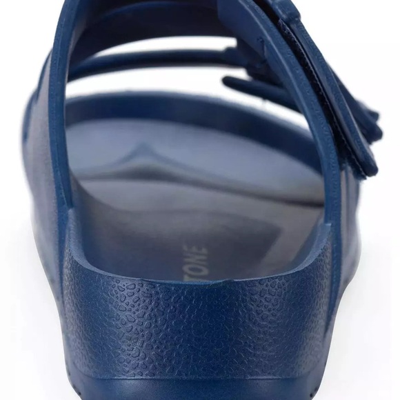 Boys Open Toe Slip-On Bowie Sandals Navy daily use - Picture 4 of 4